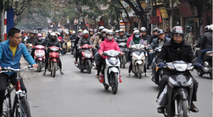 Les scooters de Hô-Chi-Minh